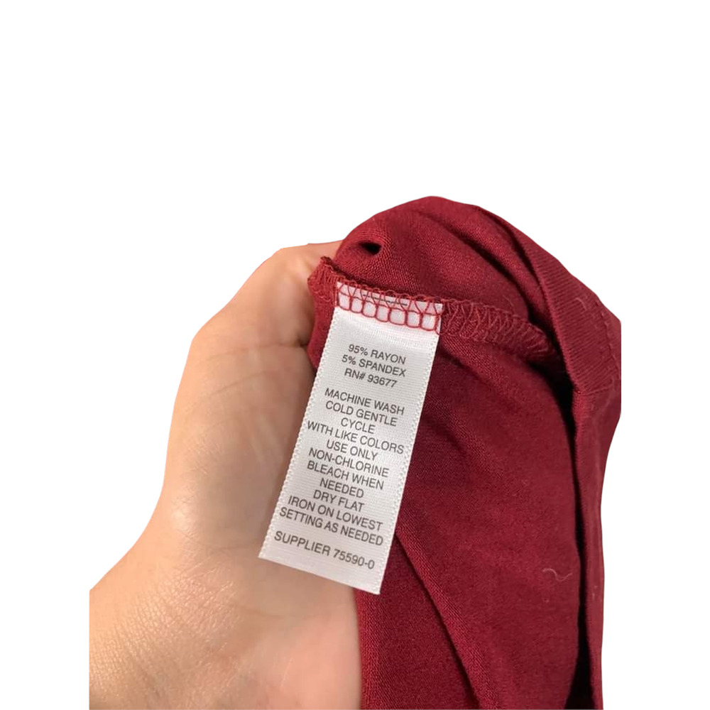 BELLE + SKY Off Shoulder Midi Maroon‎ Fitted Dress Size Medium - Picture 4 of 5